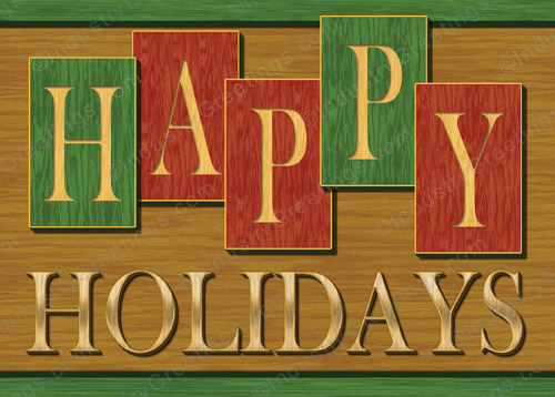 Sign Business Christmas Card