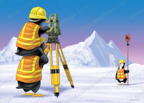 Land Surveyor Christmas Card