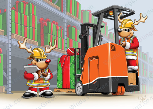 Order Picking Christmas Card