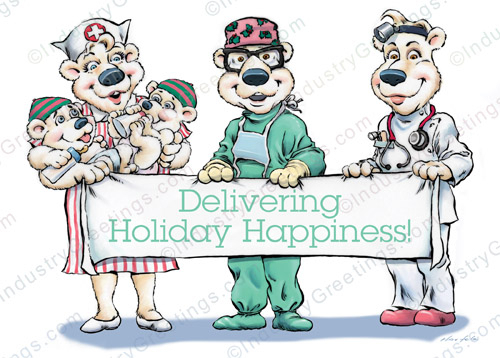 Delivering Christmas Card