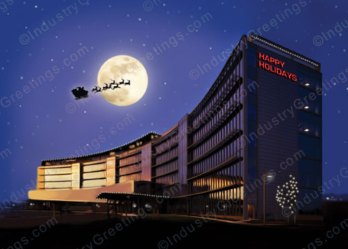 Commercial Building Christmas Card