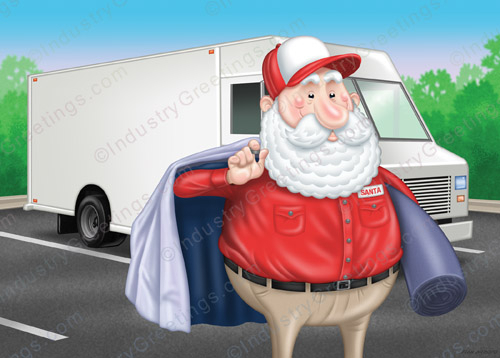 Uniform Delivery Christmas Card