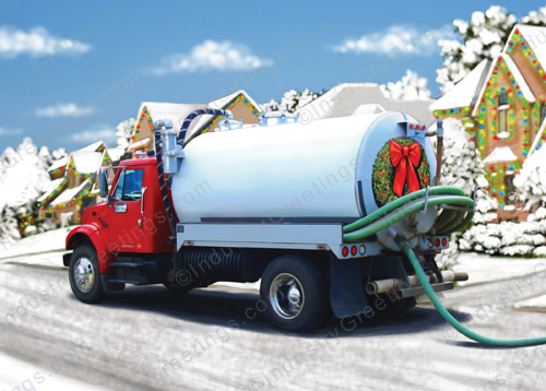Wintertime Septic Christmas Card