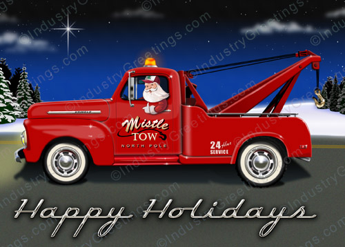 Mistle Tow Christmas Card
