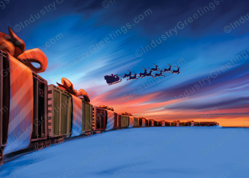 Intermodal Freight Holiday Card