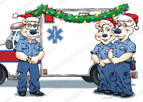 Festive EMS Holiday Card