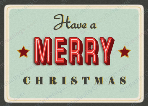 Postcard Vibe Christmas Card