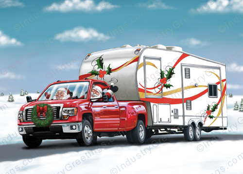 Fifth Wheel Christmas Card