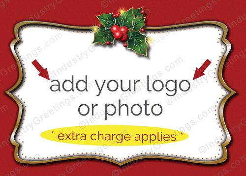 Gold Detail Logo Holiday Card