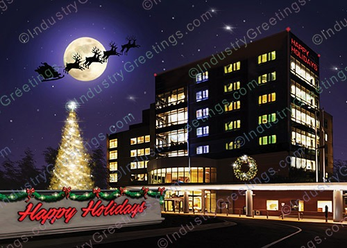 Commercial Building Holiday Card