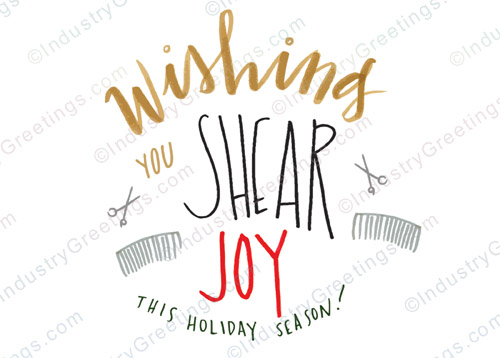 Hairdresser Christmas Card