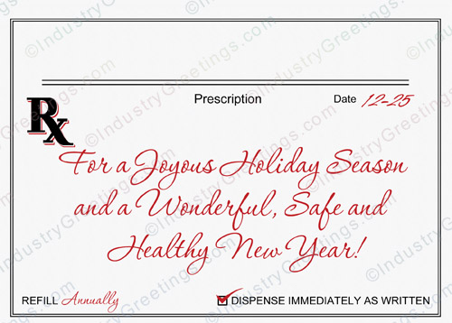 Written Rx Christmas Card