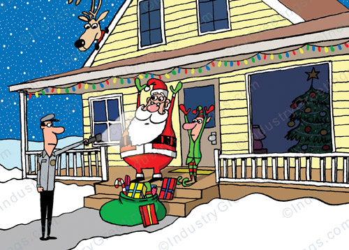 Security Breach Christmas Card