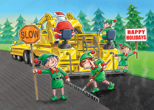 Paving a Happy Holiday Card