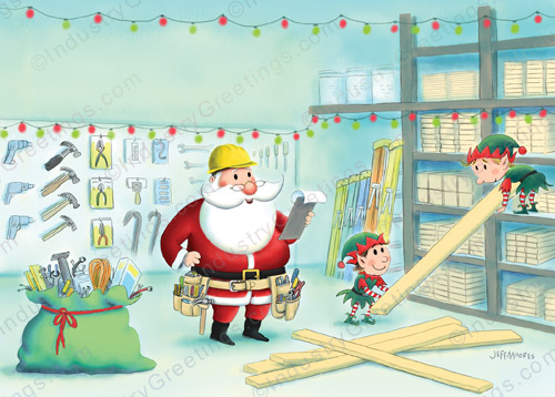 Hardware Store Crew Christmas Card