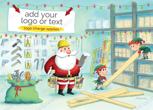 Hardware Store Logo Christmas Card