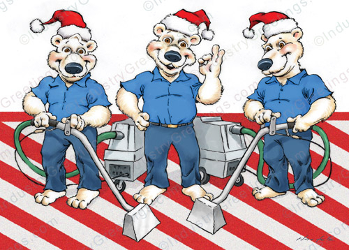Carpet Cleaning Holiday Card