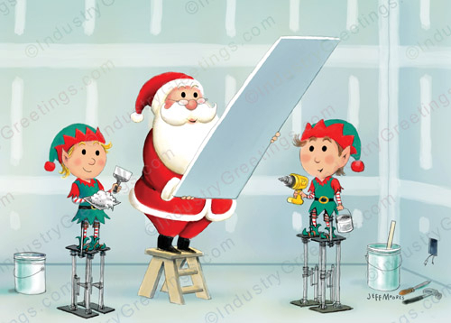 Drywall Business Christmas Card