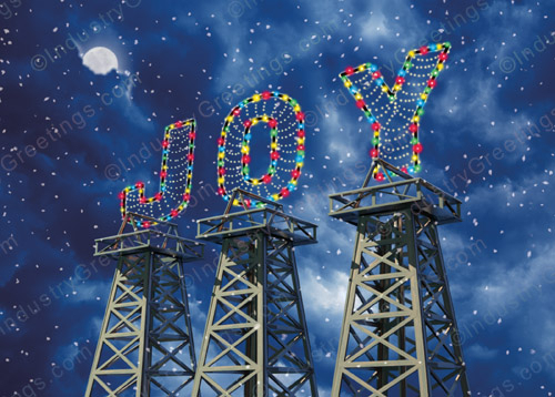 JOY Lights Derrick Holiday Card