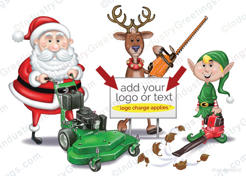 Landscape Crew Logo Holiday Card