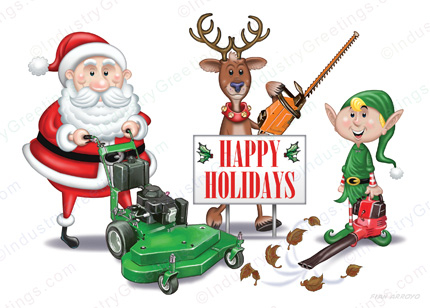 Landscape Crew Holiday Card