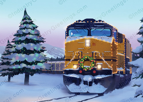 Train Logistics Holiday Card