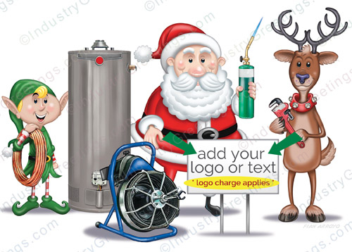 Plumbing Crew Logo Card