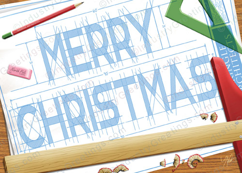 Drafting a Merry Christmas Card
