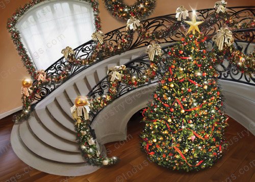 Custom Staircase Christmas Card