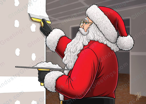 Drywall Contractor Holiday Card