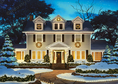 Holiday House Christmas Card