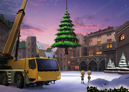 Crane Service Christmas Card