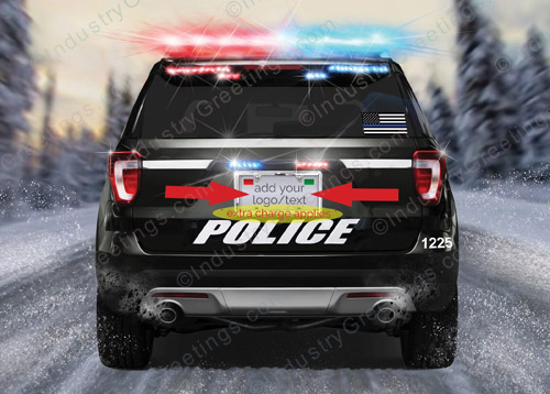 Police Dept Logo Holiday Card
