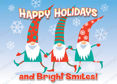 Elves Braced for Holiday Card