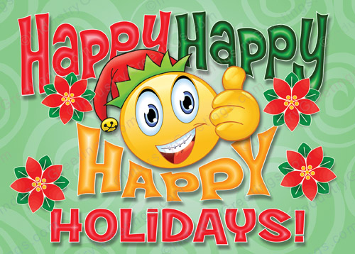 Braces Emoji Holiday Card