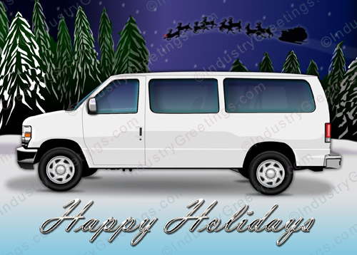 Commuter Vanpool Christmas Card