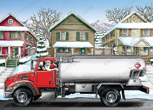 Fuel Oil Delivery Holiday Card