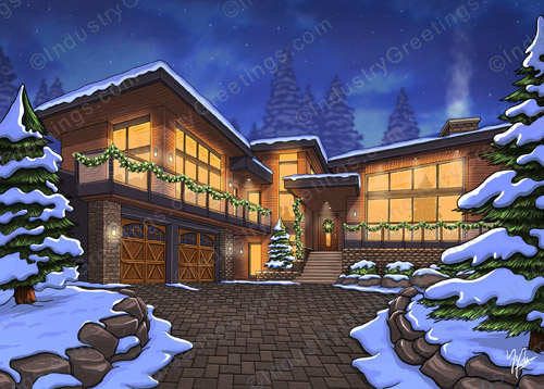 Holiday Dream Home Christmas Card
