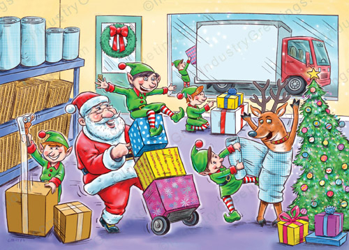 Packaging Supplies Christmas Card