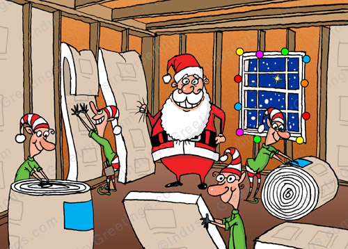 Insulation Contractor Christmas Card