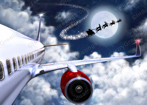 Commercial Aviation Christmas Card