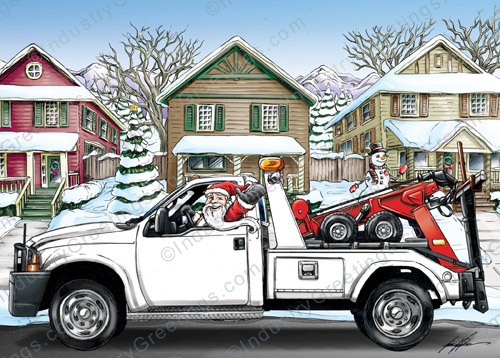 Towing Company Christmas Card