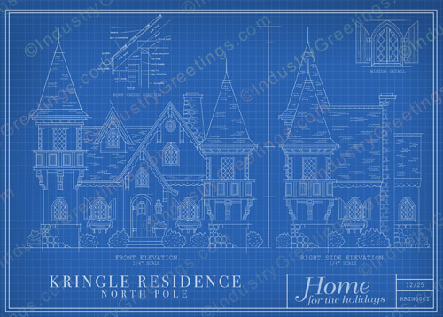 Kringle Blueprint Christmas Card