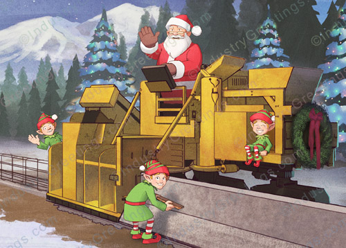 Slipform Concrete Holiday Card