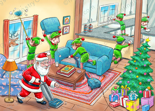 House Cleaning Christmas Card