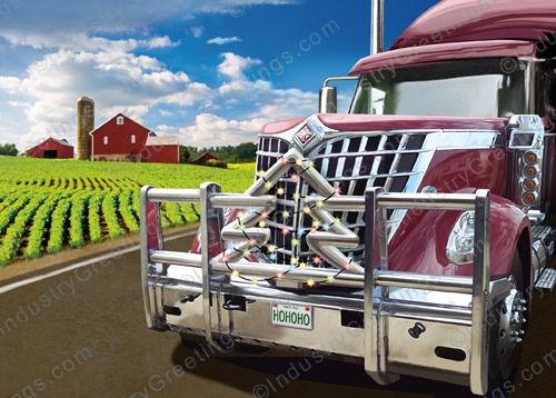 Livestock Transport Holiday Card