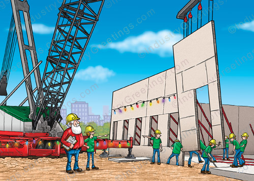 Concrete Tilt Up Christmas Card