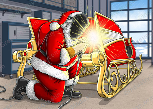 Auto Fabrication Christmas Card