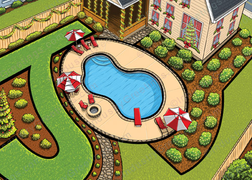 Yard Maintenance Christmas Card