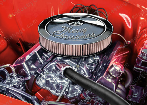 Engine Repair Christmas Card